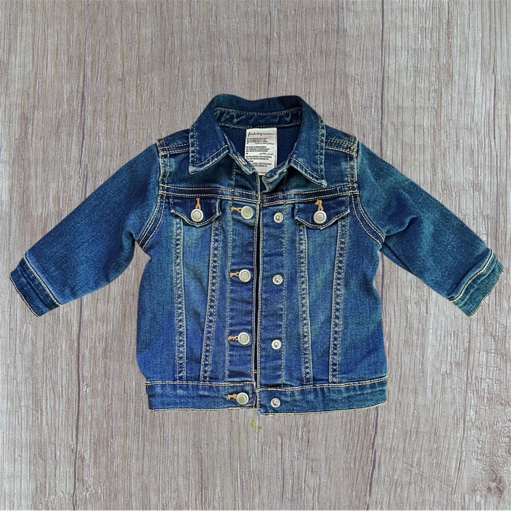 First Impressions Denim Jean Jacket Baby 3-6 Months EUC